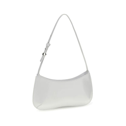 Jacquemus White Calf Leather Bos Taurus Shoulder Bag