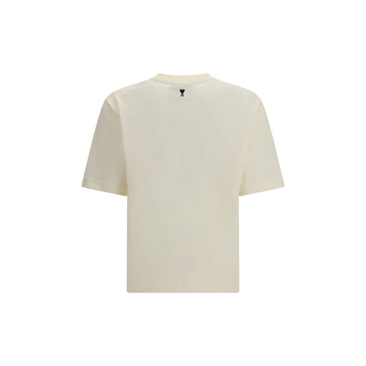 Ami Paris Beige Cotton T-Shirt