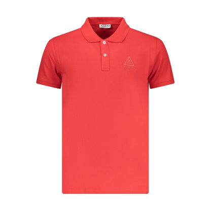 Iceberg Rosso Cotton Mens Polo Shirt