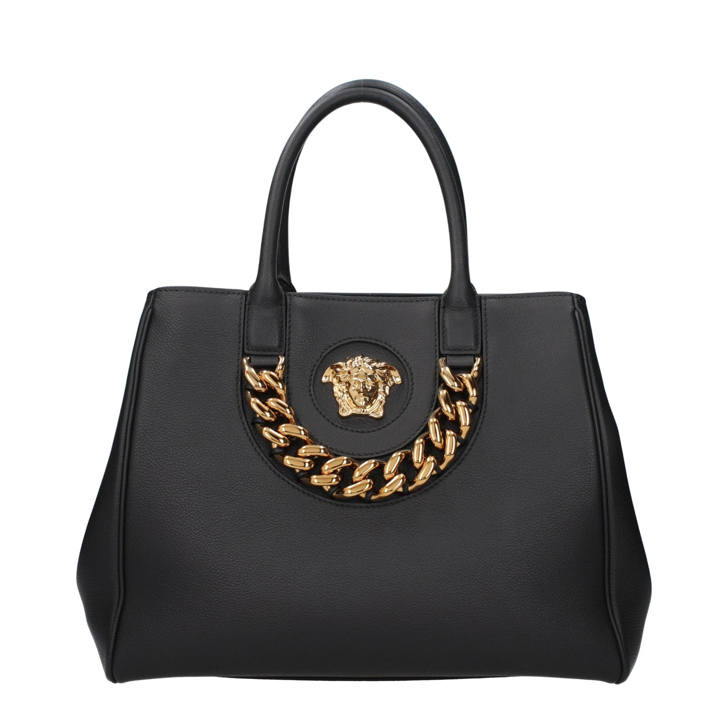 Versace Black Leather Handbag