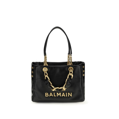 Balmain Black Calf Leather Bos Taurus Shoulder Bag