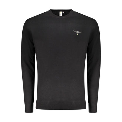 Accademia Militare Black Cotton Men's Sweater