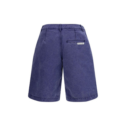 Jacquemus Blue Cotton Bermuda Shorts
