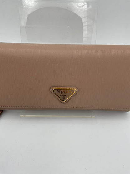 Prada PRADA Powder Saffiano with Card Holder Wallet