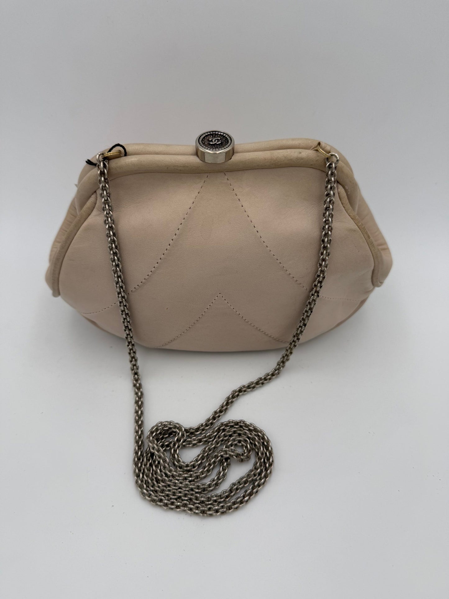 Chanel CHANEL Pochette with Hidden Chain Handbag