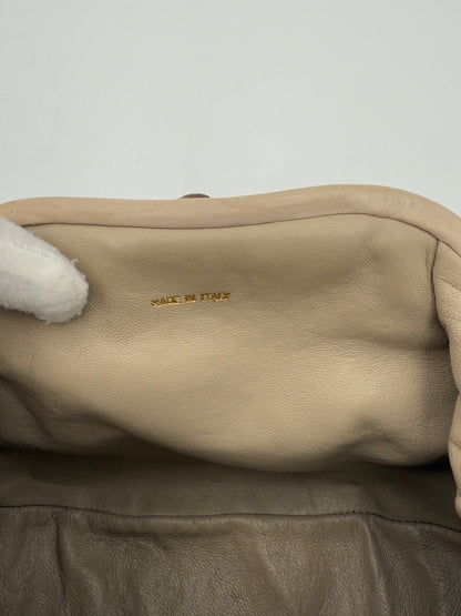 Chanel CHANEL Pochette with Hidden Chain Handbag