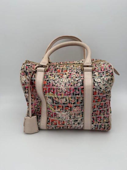 Fendi FENDI Bauletto FF Fabric Flowers Handbag