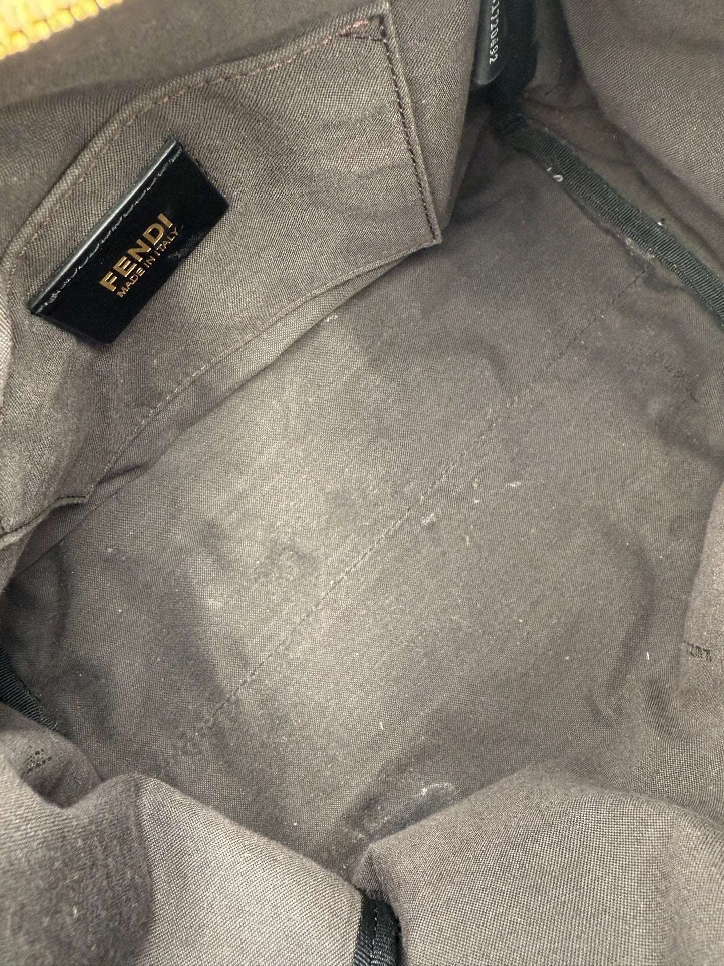 Fendi FENDI Bauletto FF Fabric Flowers Handbag