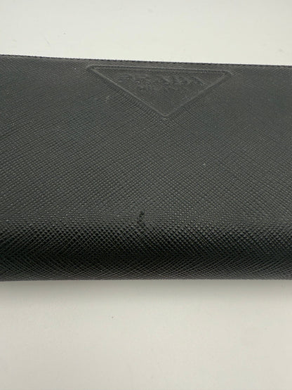Prada PRADA Zip in Saffiano Leather Wallet