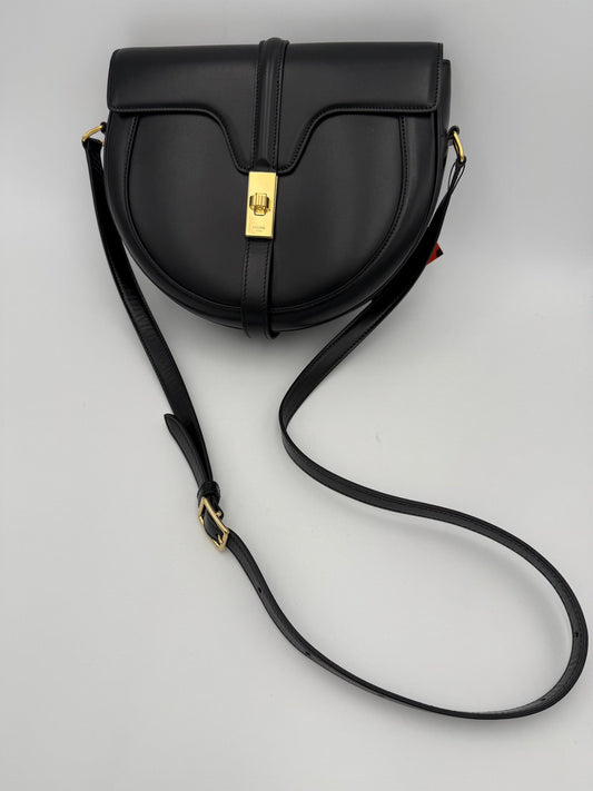 Celine CELINE Sac 16 Besace Black Large Bag