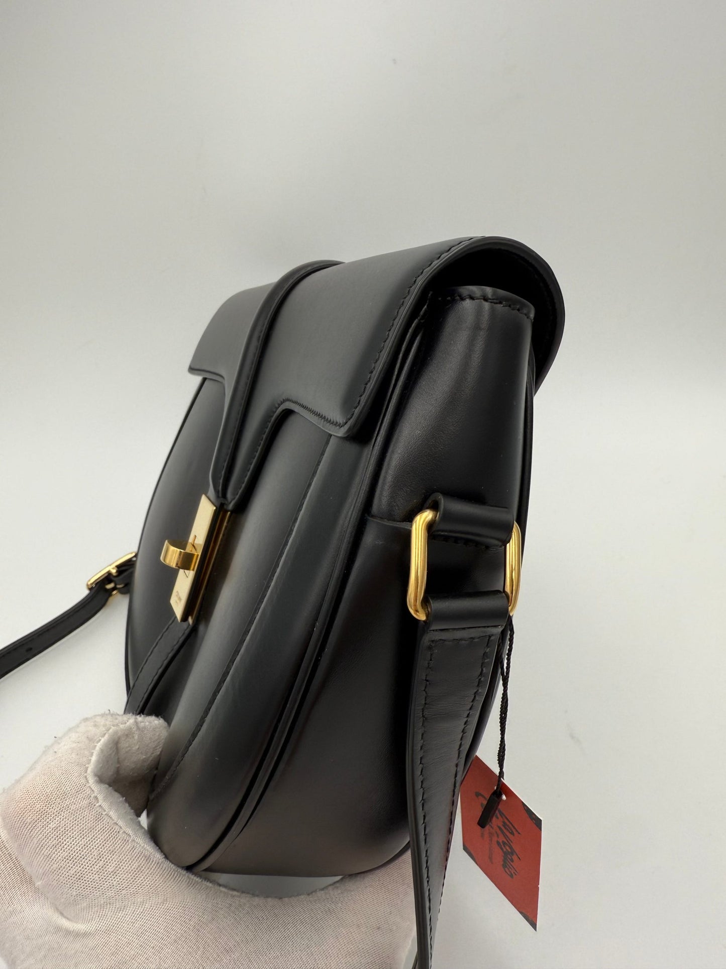 Celine CELINE Sac 16 Besace Black Large Bag