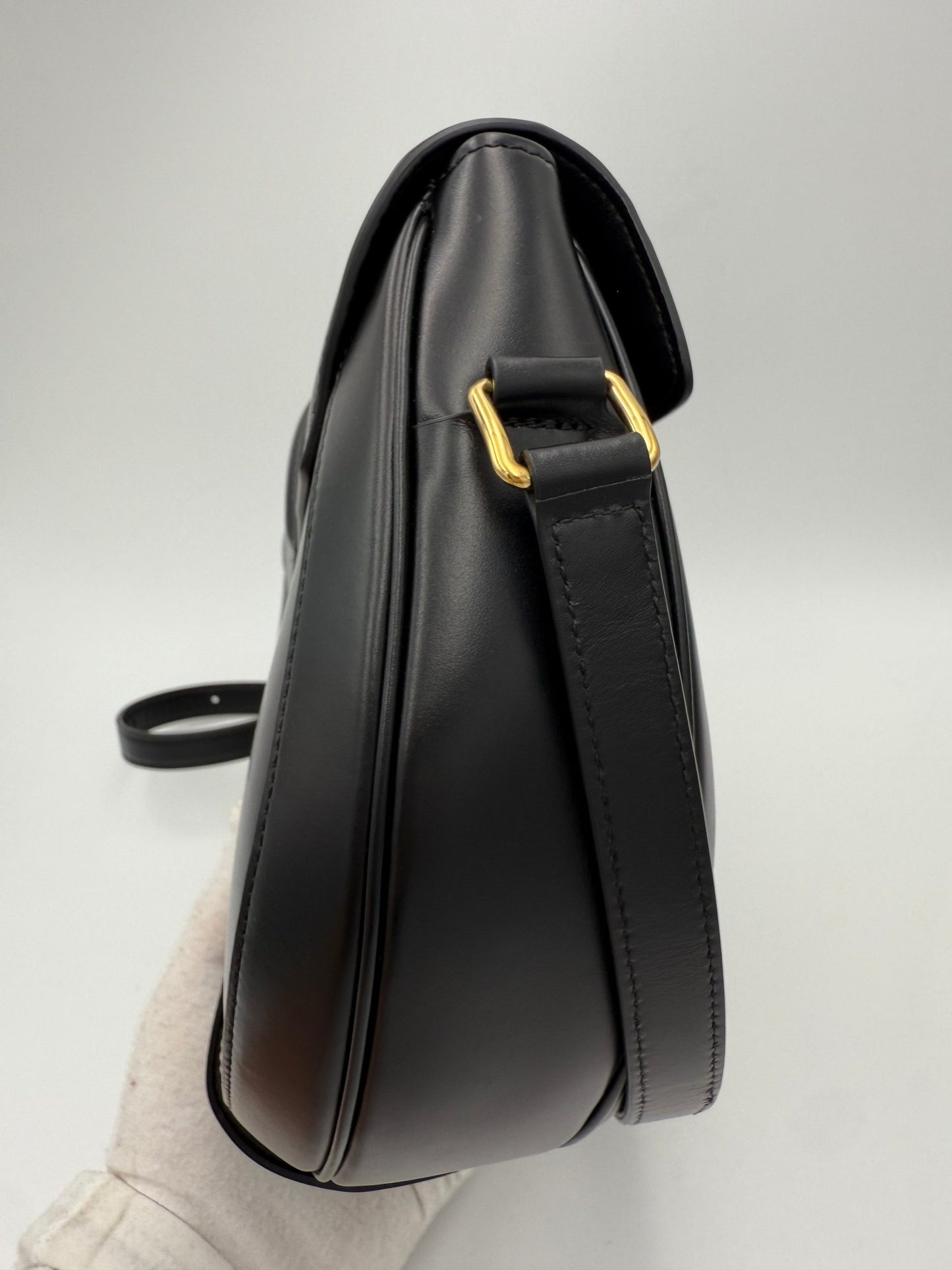 Celine CELINE Sac 16 Besace Black Large Bag