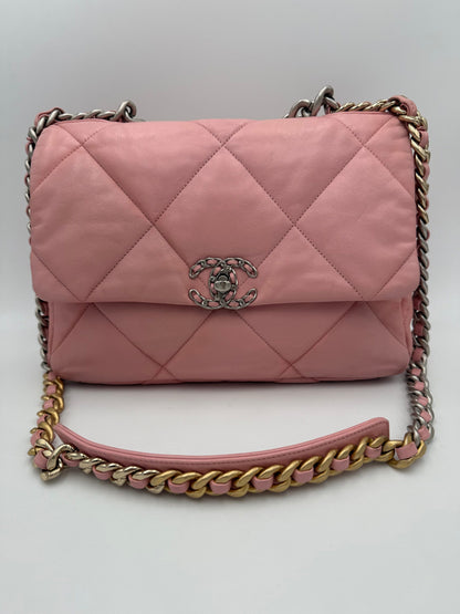 Chanel CHANEL 19 Medium Pink Handbag