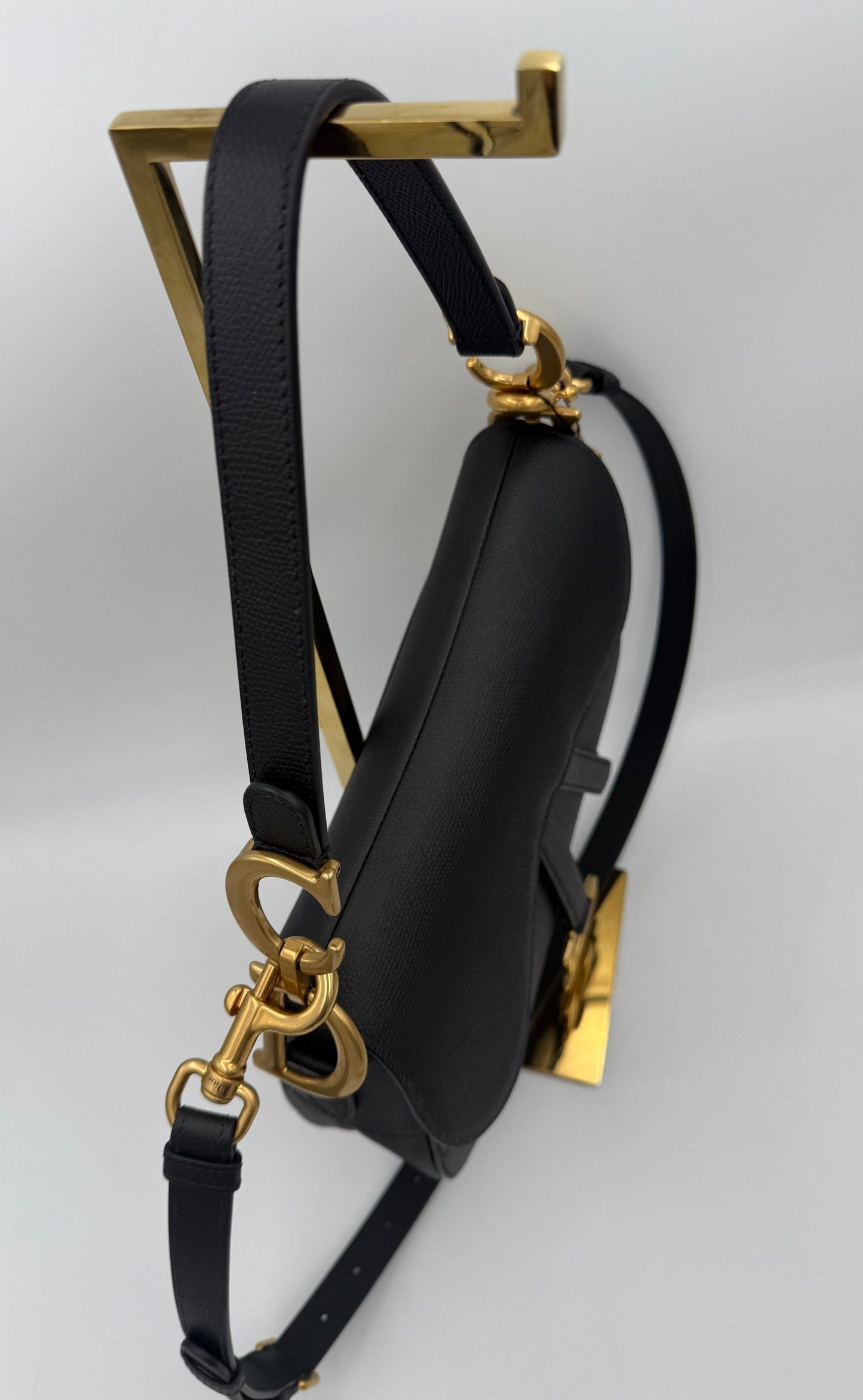 Dior DIOR SADDLE Grained Calfskin Handbag