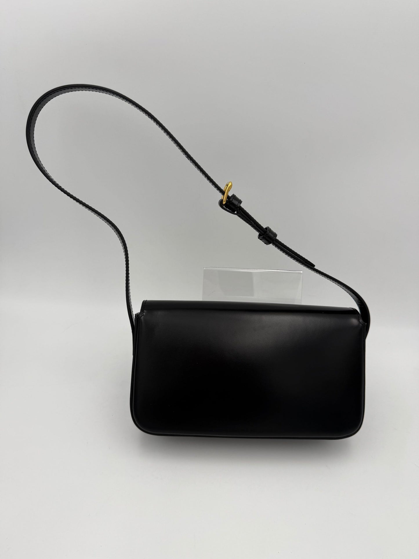 Celine CELINE CLAUDE TRIOMPHE Black Handbag