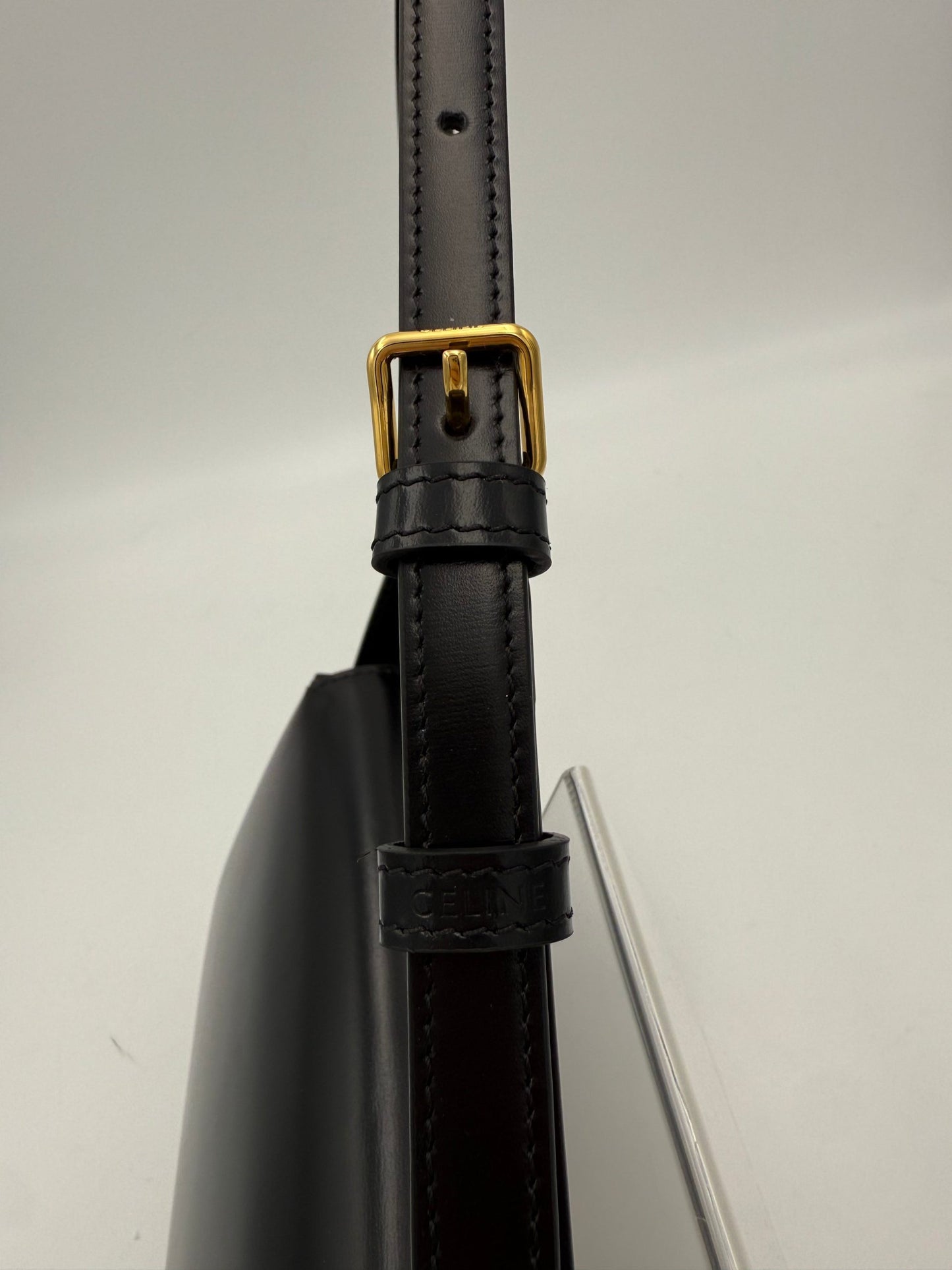 Celine CELINE CLAUDE TRIOMPHE Black Handbag