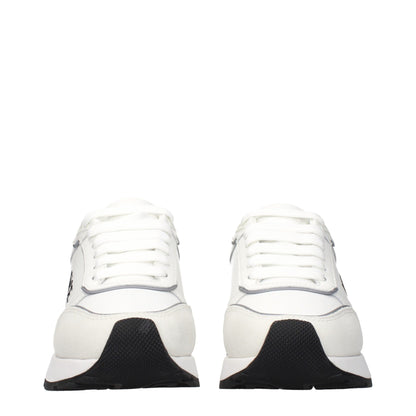 Versace White Leather Low Top Sneakers