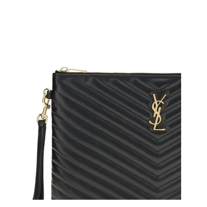 Saint Laurent Black Calf Leather Bos Taurus Wallet