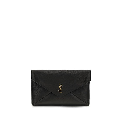 Saint Laurent Black Lamb Ovis Aries Aries Shoulder Bag
