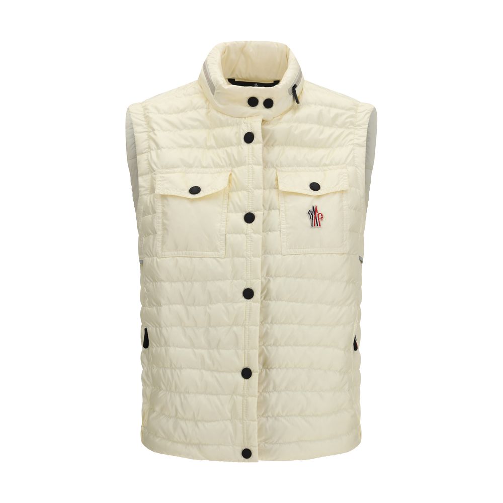 Moncler Grenoble Beige Polyamide Sleveless Jacket