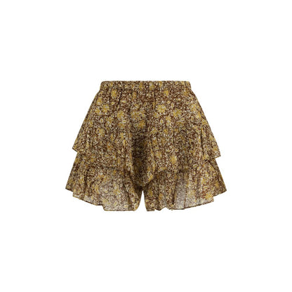 Marant Etoile Bicolor Cotton Short And Mini Shorts