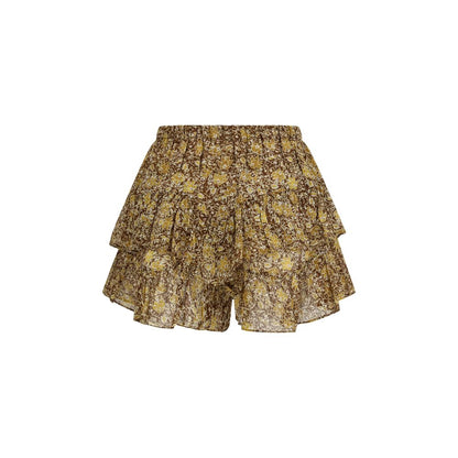 Marant Etoile Bicolor Cotton Short And Mini Shorts