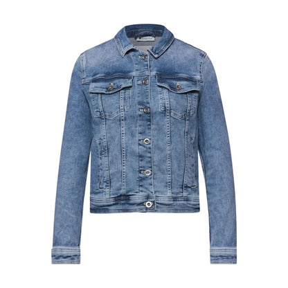 Street One Blue Cotton Denim Jacket