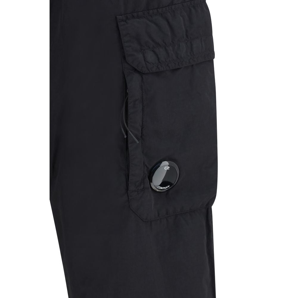 C.P. Company Black Polyamide Cargo Pants