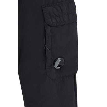 C.P. Company Black Polyamide Cargo Pants