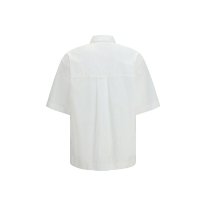Ami Paris White Cotton Shortsleeve Shirt