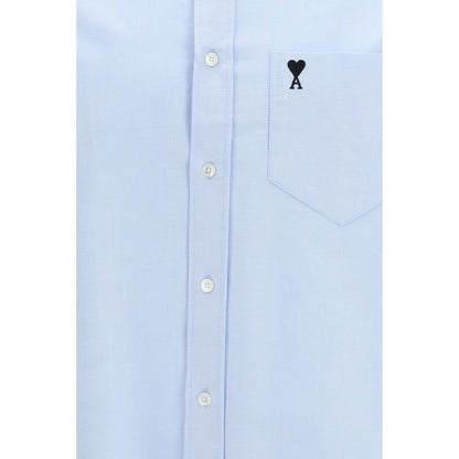 Ami Paris Blue Cotton Shirt