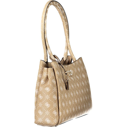 Guess Jeans Beige Polyurethane Women Handbag