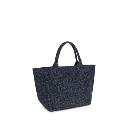 Ganni Blue Cotton Shoulder Bag