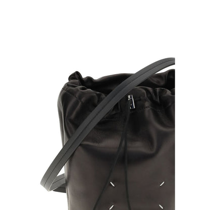 Maison Margiela Black Calf Leather Bos Taurus Shoulder Bag