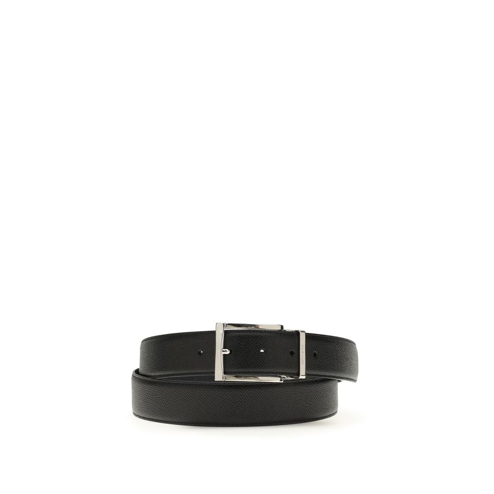 Ferragamo Blue Calf Leather Bos Taurus Regular Belt