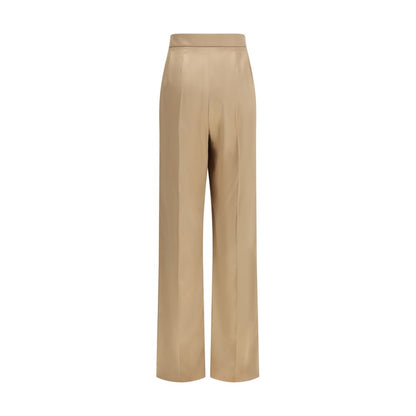 Valentino Garavani Beige Silk Dress Pants