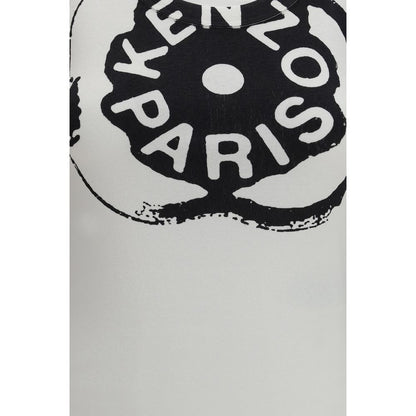 Kenzo White Cotton Sleeveles T-Shirt