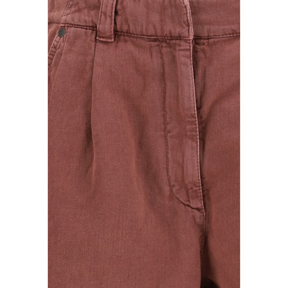 Brunello Cucinelli Brown Cotton Bermuda Shorts