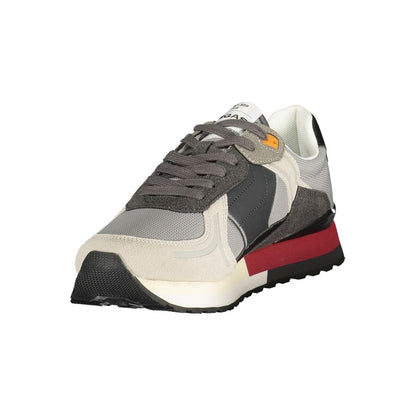 Gas Grey Polyurethane Men Sneaker