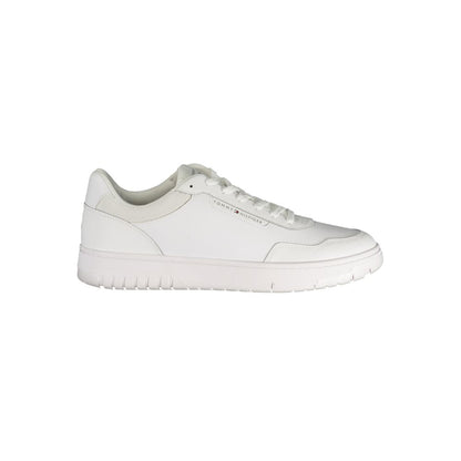Tommy Hilfiger White Polyurethane Men Sneaker