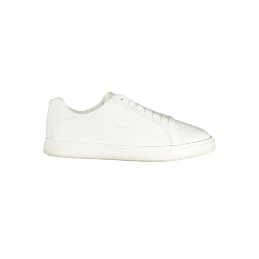 Calvin Klein White Polyester Low Top Sneakers