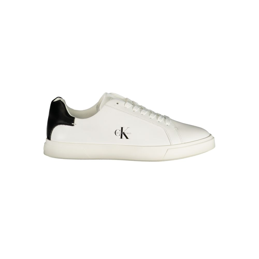 Calvin Klein White Polyester Athletic Sneakers