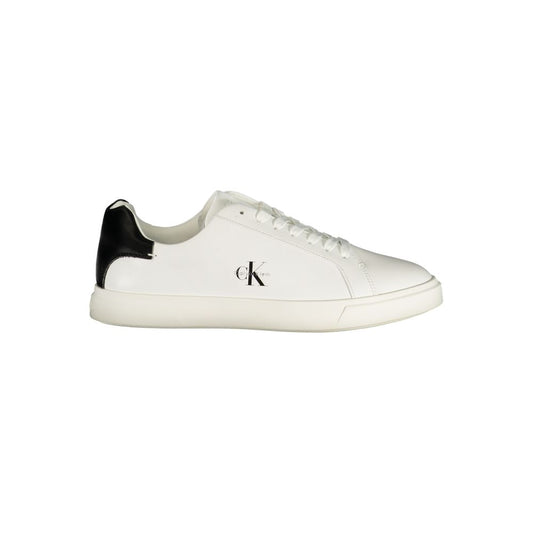 Calvin Klein White Polyester Athletic Sneakers