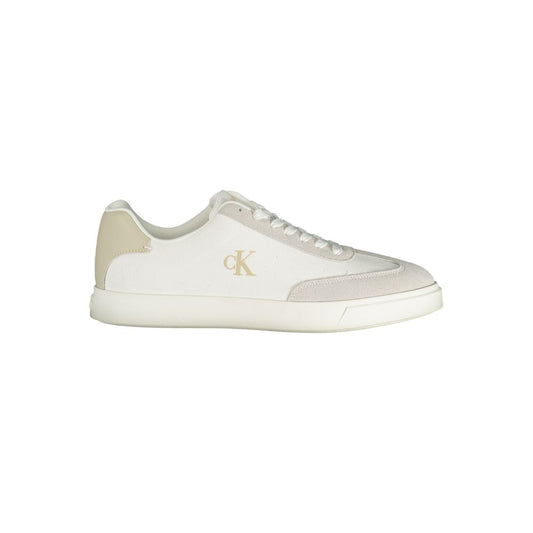 Calvin Klein White Polyester Athletic Sneakers