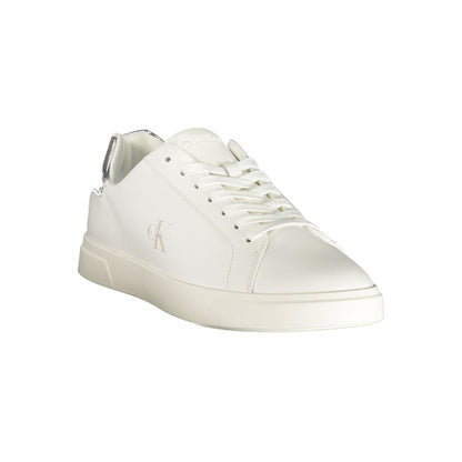 Calvin Klein White Polyester Low Top Sneakers