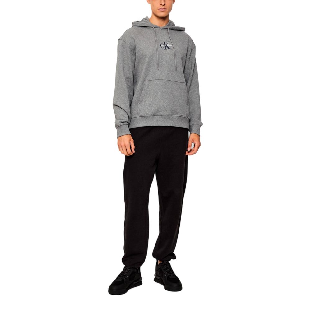 Calvin Klein Jeans Gray Cotton Hoodie