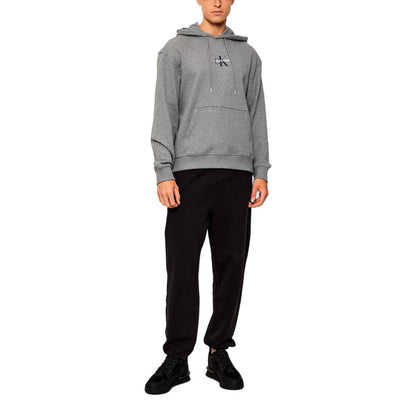 Calvin Klein Jeans Gray Cotton Hoodie
