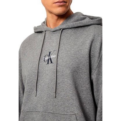 Calvin Klein Jeans Gray Cotton Hoodie
