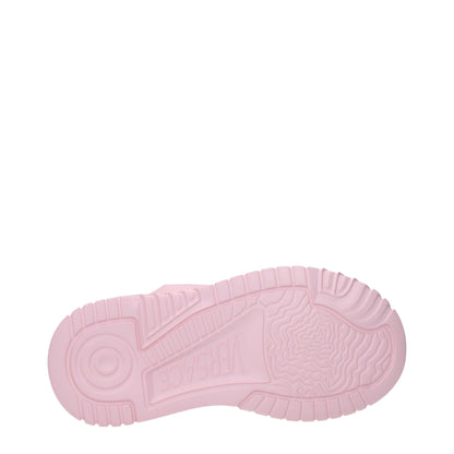 Versace Pink Leather Chunky Sneakers
