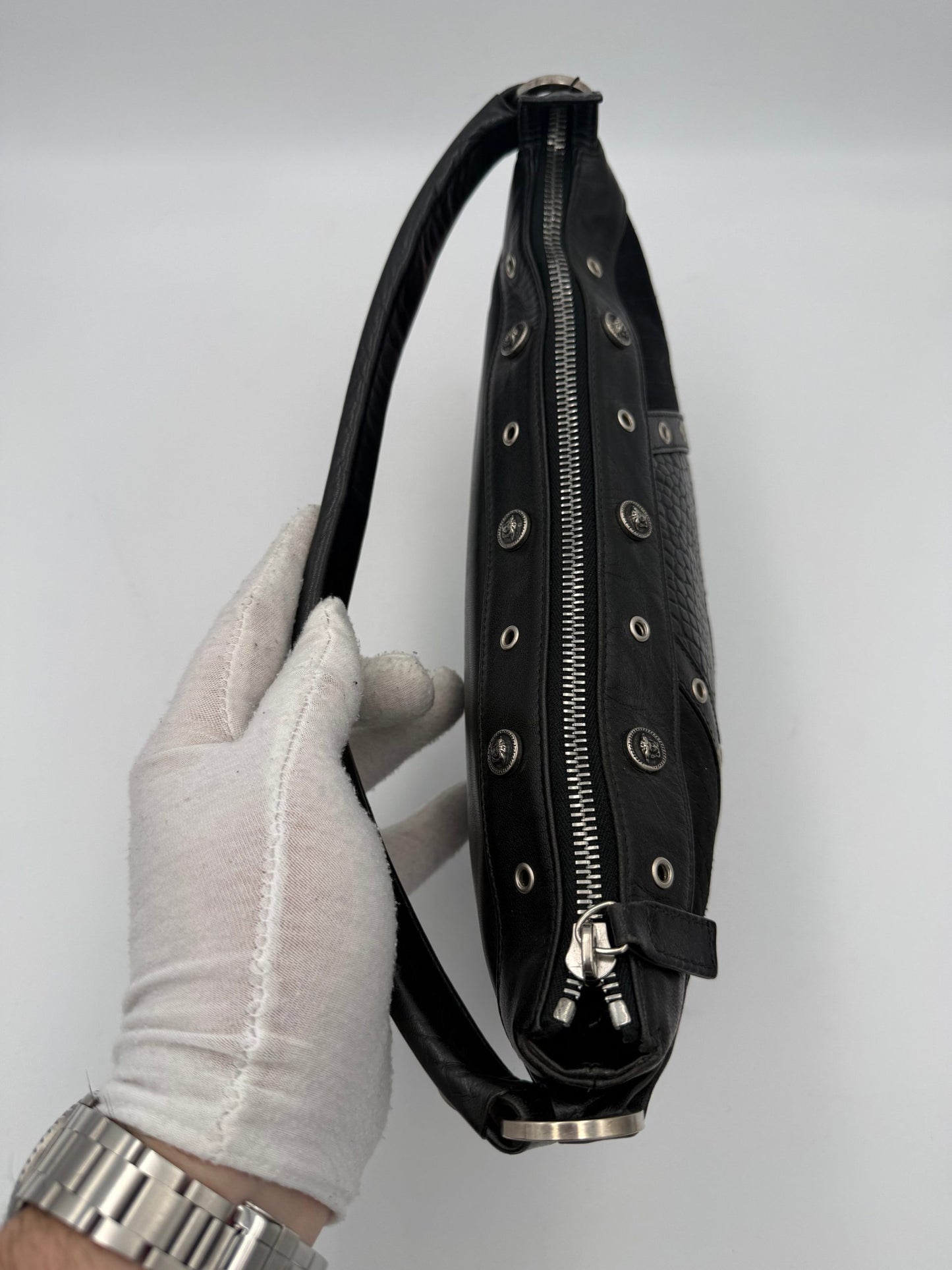 Versace VERSACE Shoulder Bag in Studded Leather